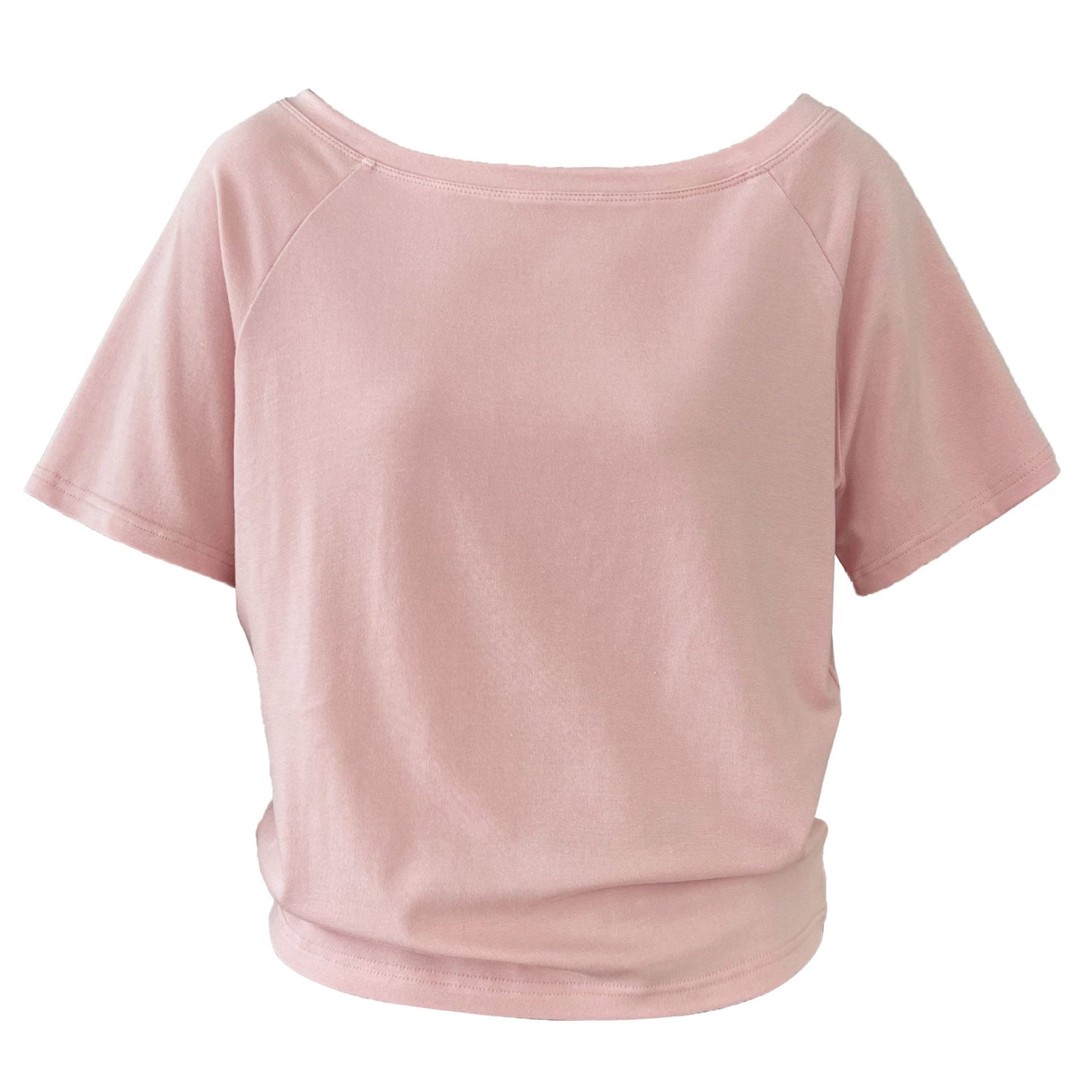 Korean simple niche design one-word off-the-shoulder short-sleeved women's summer new diagonal collar loose T-shirt