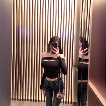 Off-Shoulder Long Sleeve Top