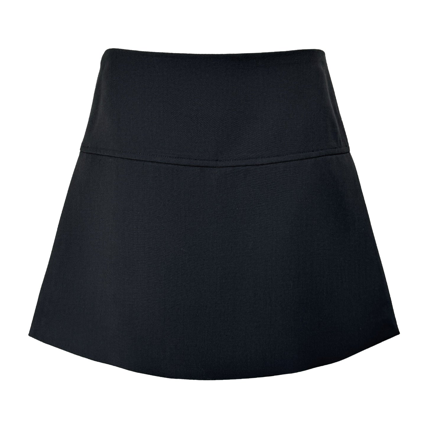 Side split fake two A-word hip skirt pants women's spring high waist thin fart curtain suit skirt