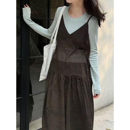 Korean high-end slim-fit bottoming shirt women's early spring new versatile and thin inner top