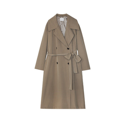 Fashion temperament long trench coat