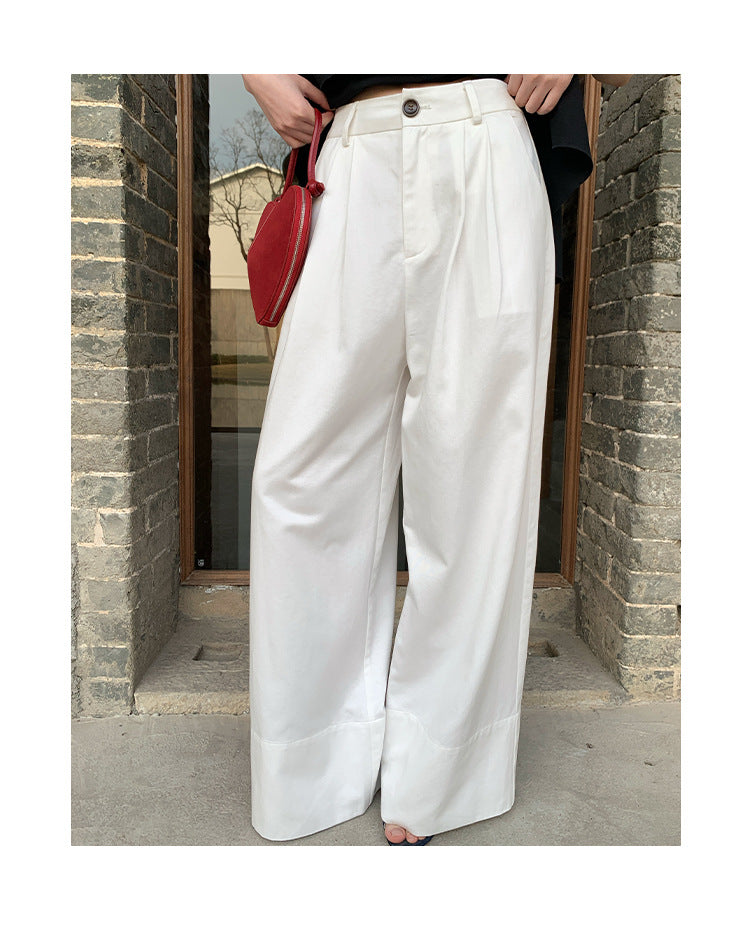 High Waist Pleated Wide Leg Pants
