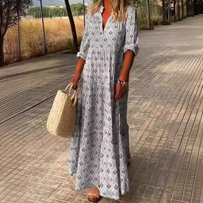 New large size dress summer casual spring summer long dress skirt know how many summers