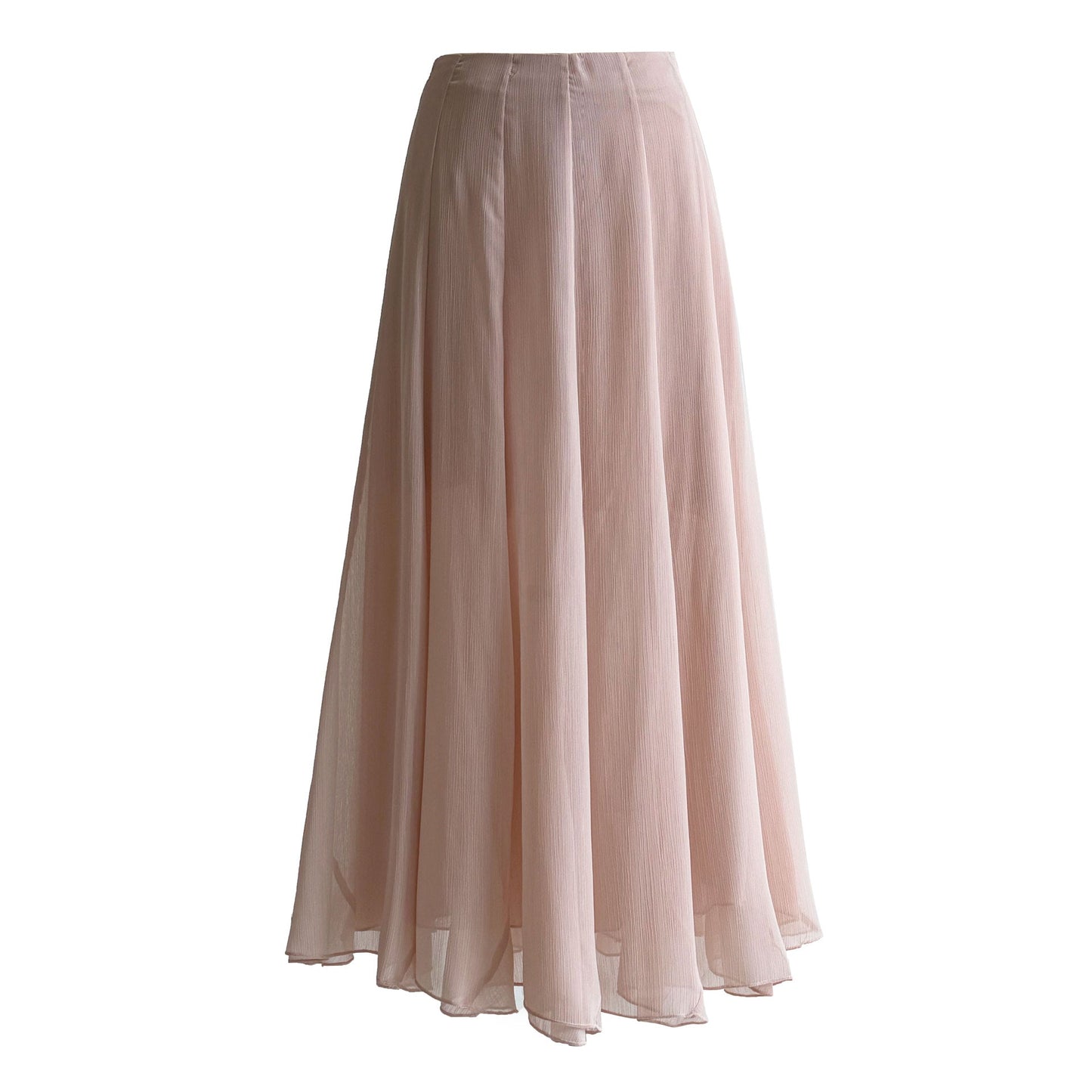drape A word gentle and elegant wavy edge skirt women's 26 spring new casual fishtail dress