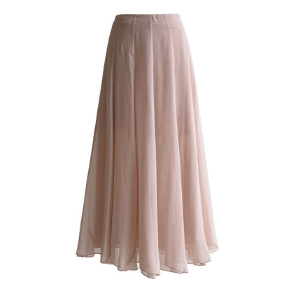 drape A word gentle and elegant wavy edge skirt women's 26 spring new casual fishtail dress