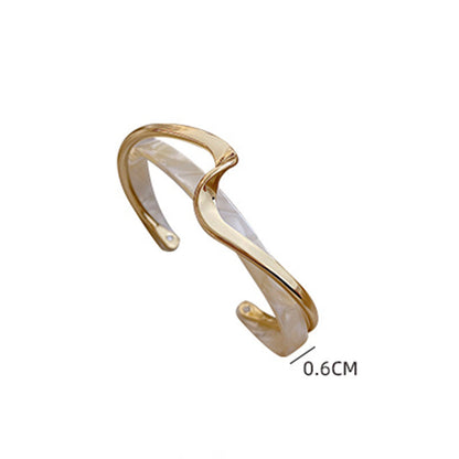 New metal acrylic women's bracelet trendy temperament jewelry, Korean version of fashion trendy bracelet