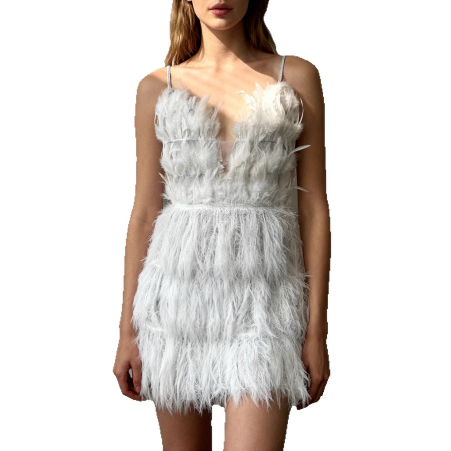 Feather Mini Dress