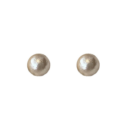 Earrings big pearl stud earrings women's spring