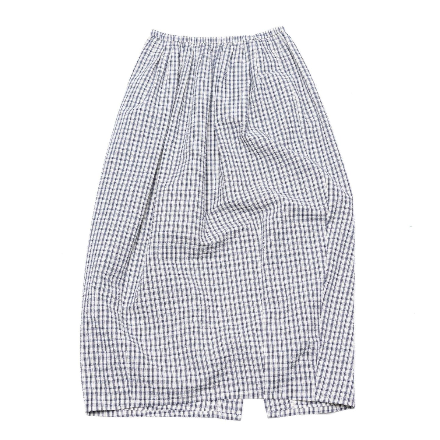 Summer Casual High Waist Plaid Tulip Versatile Long Bud Skirt