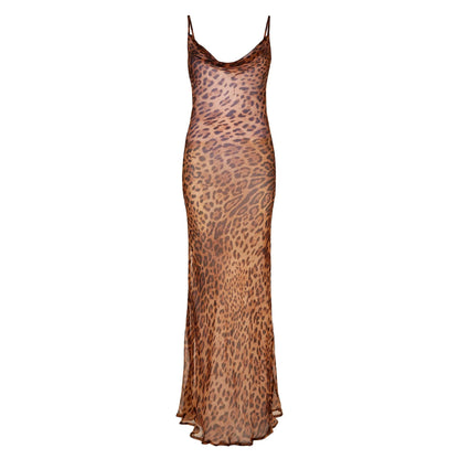 Leopard Print Maxi Dress