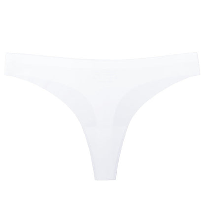 Sexy thin low-rise underwear women's pure cotton crotch bacteriostatic non-marking ice silk sports waist yoga briefs