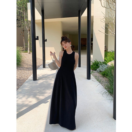 Casual sleeveless dresses women's fashion temperament profession