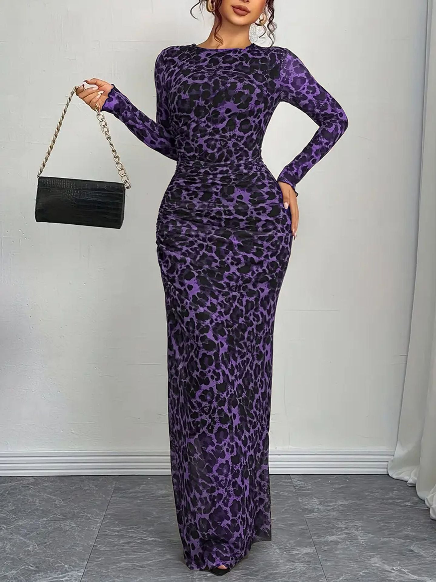 Leopard Print Maxi Dress