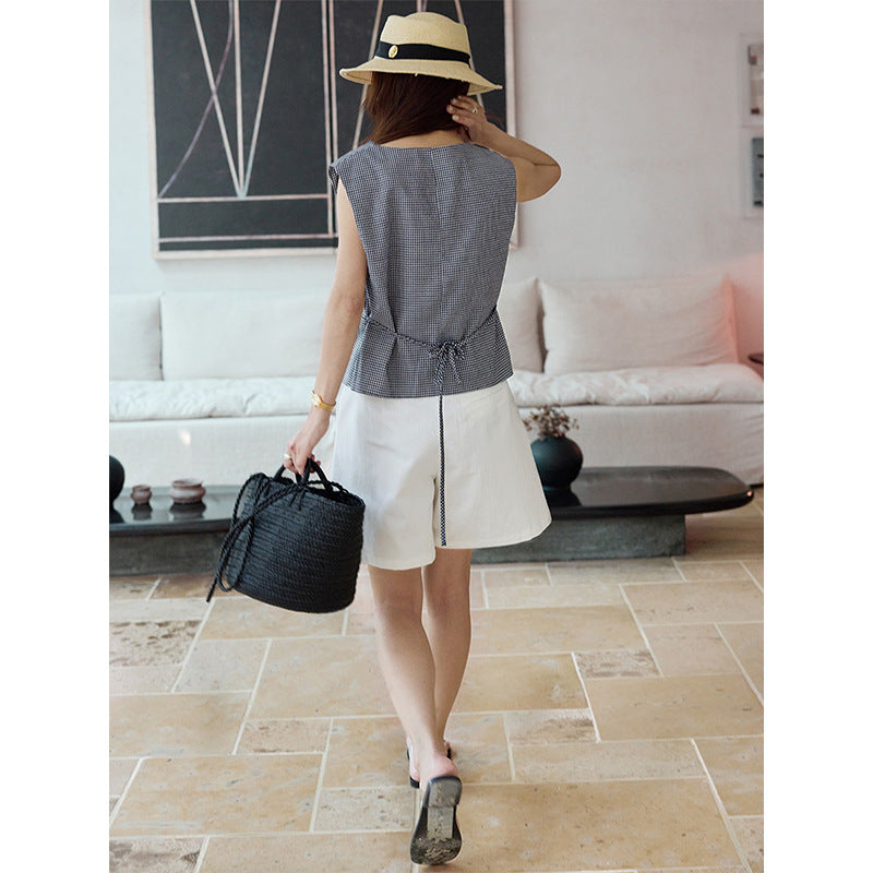 Wear formula, light luxury old money style V-neck vest jacket