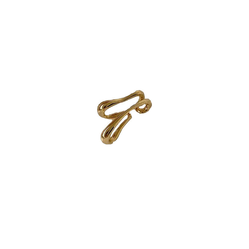 Double-layer ear clips without ear piercings