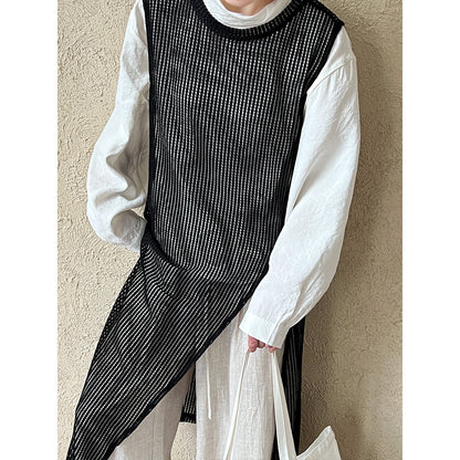 Korean style design cutout slit tank dress - women's spring/summer new arrival - versatile outerwear cover-up