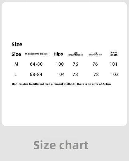 High waist, thin and loose, versatile wide-leg pants for women