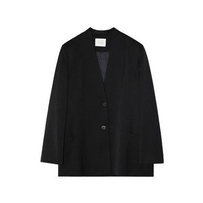 Casual and fashionable temperament versatile v-neck loose blazer