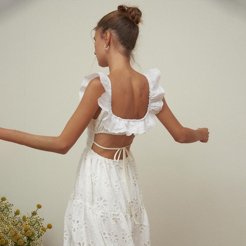 Embroidered Midi Dress