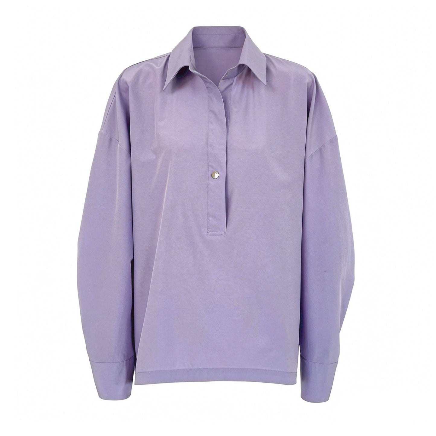 Korean design sense silhouette loose lazy style shirt women's 26 early spring casual versatile shirt top