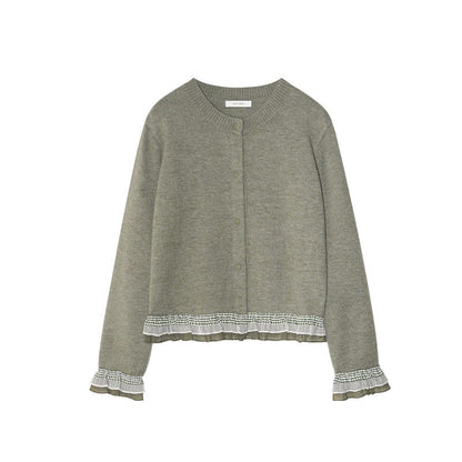Sweet little soft crew neck sweater cardigan