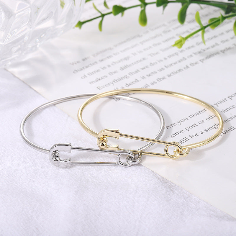 Simple open round bracelet fashionable personalized bracelet elastic adjustable jewelry style jewelry