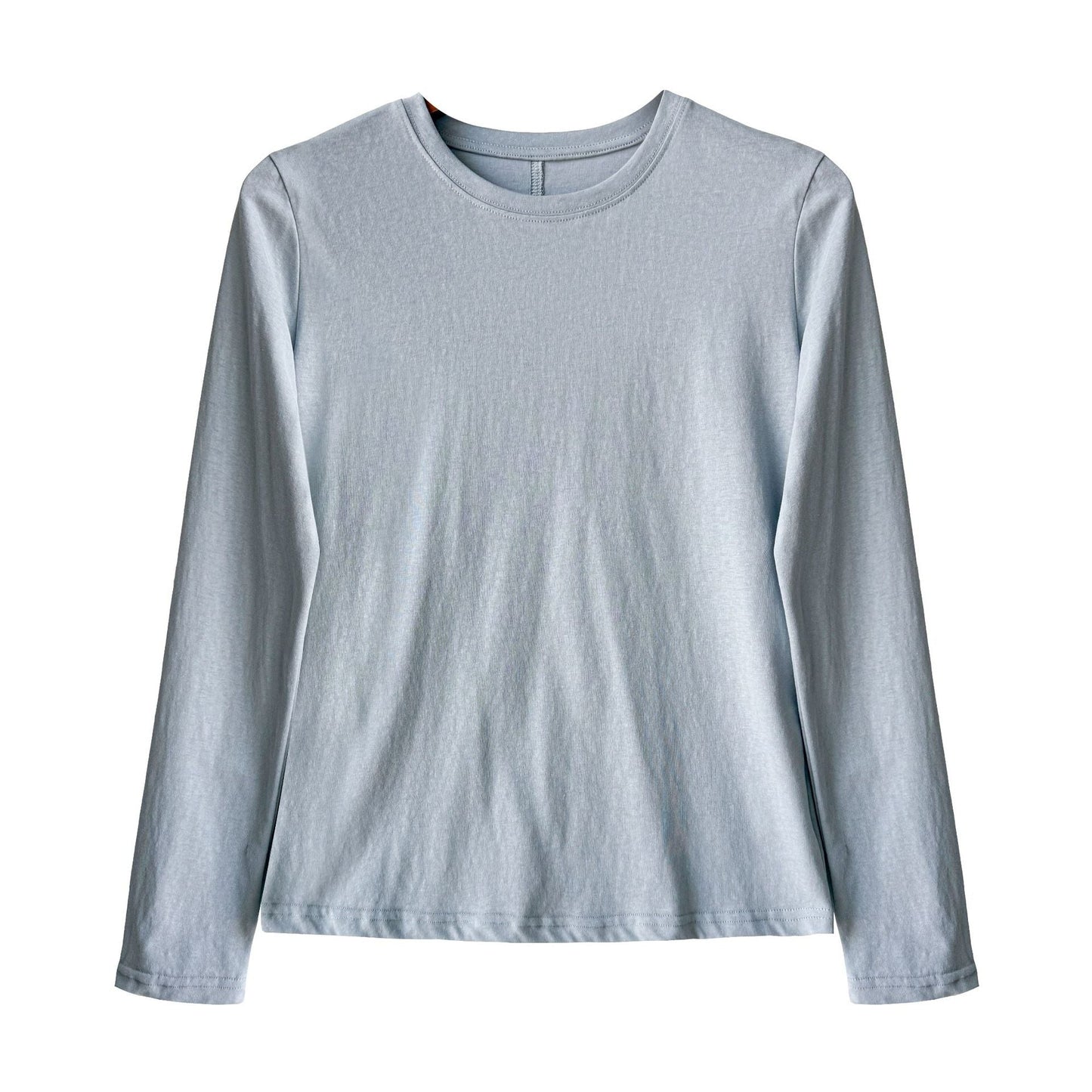 Simple stacked bottoming shirt women's spring new basic long-sleeved T-shirt with a thin top