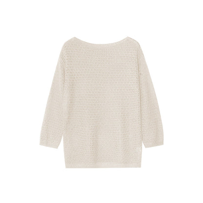 Dopamine blouse loose-fitting long-sleeved knitted sweater