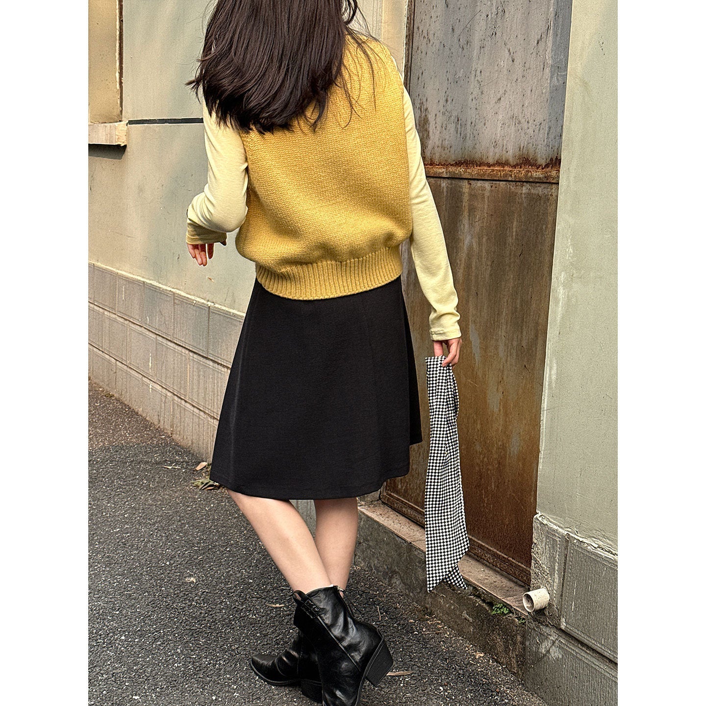 Premium Korean Polo lapel knitted vest