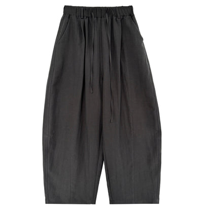 Slack high waist wide leg casual pants women's summer new lazy style loose and thin sickle pants