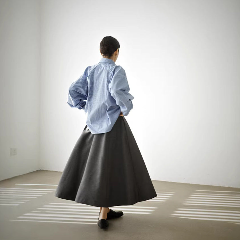 Spring and summer loose silhouette slim dress