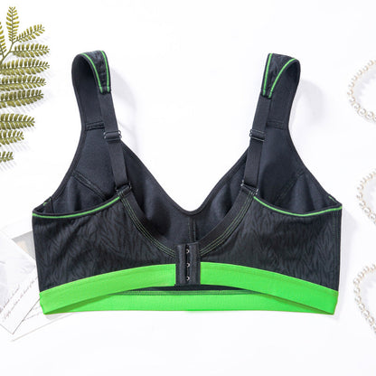 Fat mm enlarged large size sports underwear gathers large breasts and small upper support side collects women's underwear