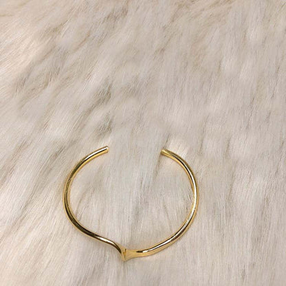 Cold wind ripple bracelet Japanese and Korean niche temperament versatile women's design sense wave open hand jewelry simple bracelet
