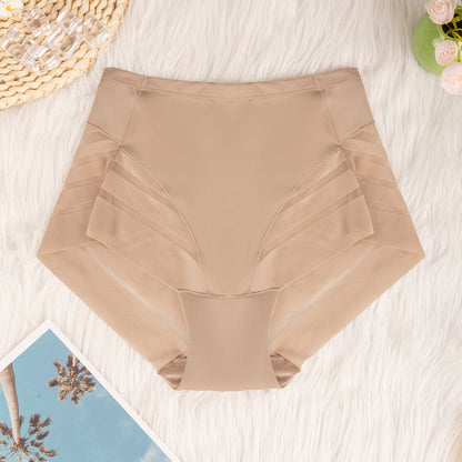 Multi-color combination for women's high-waisted underwear breathable invisible comfortable transparent sexy mesh women's briefs