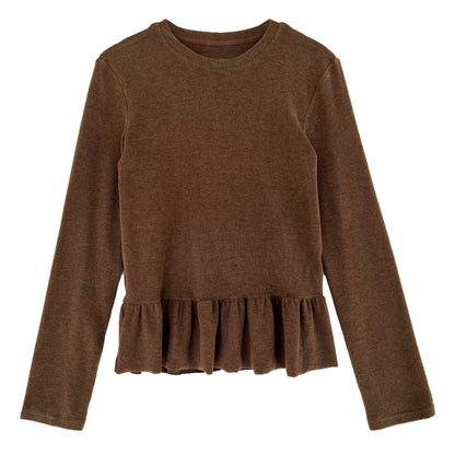 Ballet skirt ruffle bottom T-shirt