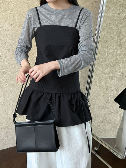 Korean versatile lace suspender vest skirt women's summer new slim-fitting and thin inner bottoming shirt