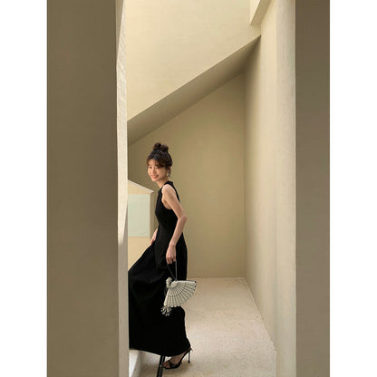 Casual sleeveless dresses women's fashion temperament profession