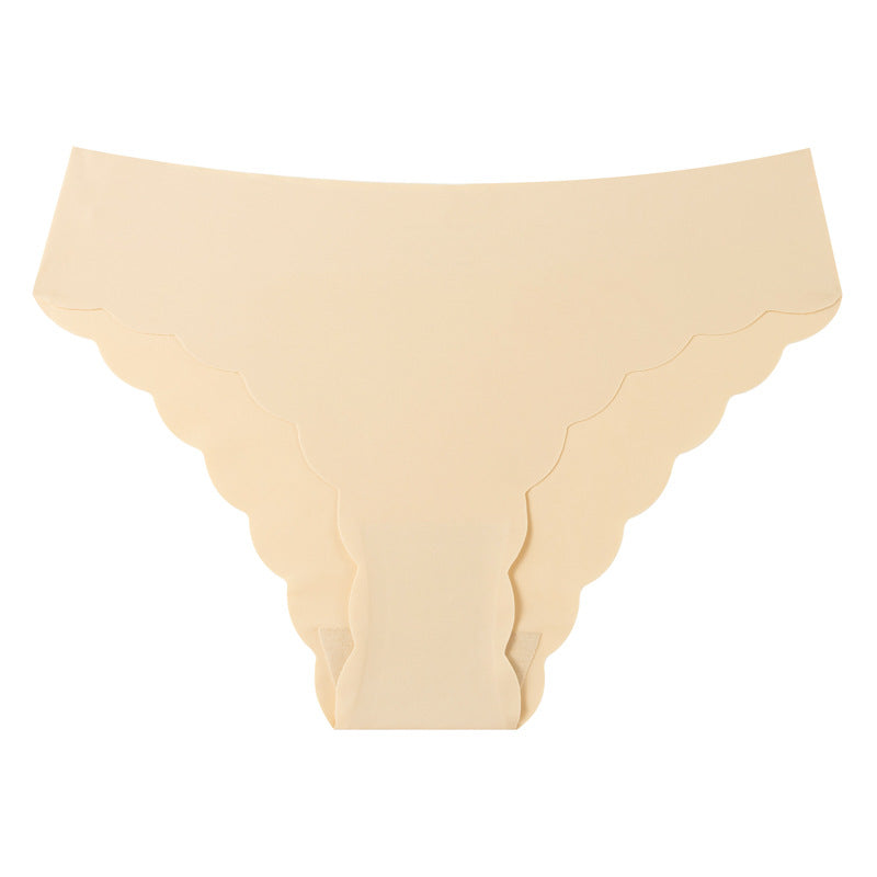 Traceless nylon moisture-absorbing breathable underwear can be cut at will, ice silk large size invisible briefs