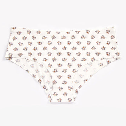 Popular ice silk printed seamless underwear women's buttocks comfortable breathable quick-drying women's briefs thin