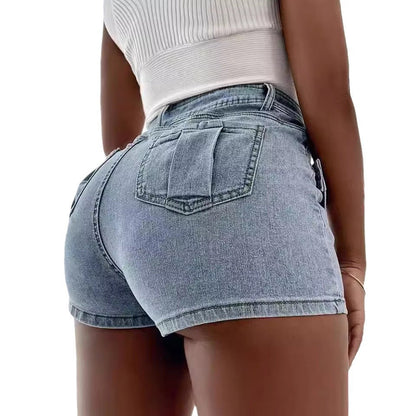 High Waist Wide Leg Denim Pants