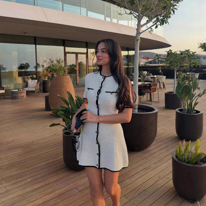 Waist slim dress