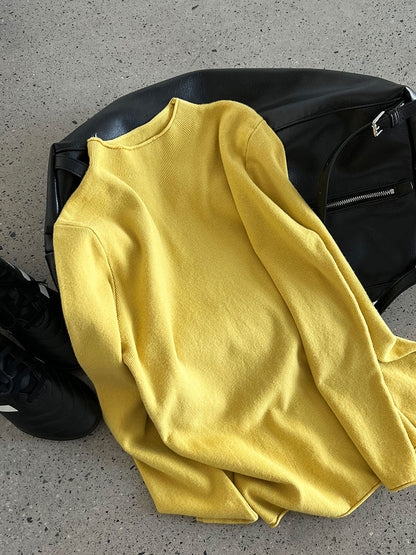 Versatile soft & skin-friendly knit top: women's fall/winter turtleneck tee
