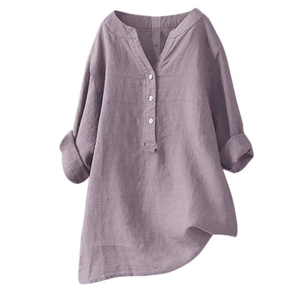 Loose Casual Women's Stand-Up Collar Top Women's Shirt Crew Neck