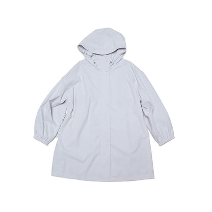 Autumn new casual three-proof hooded loose drawstring long charge jacket