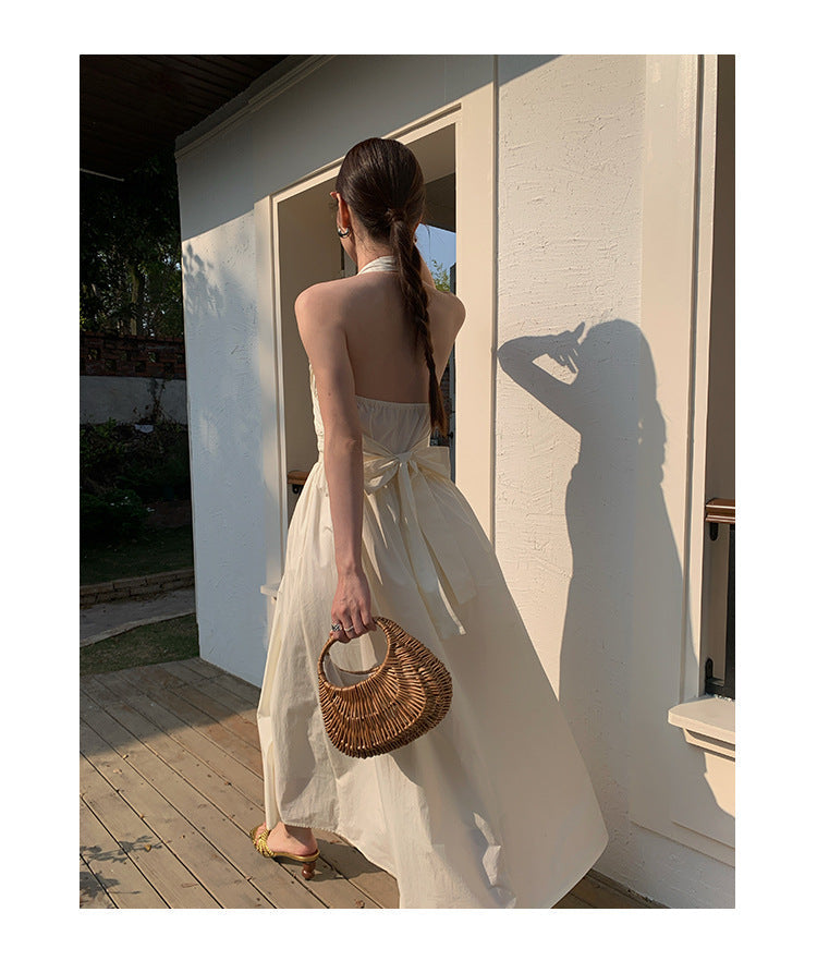 Temperament waist strap thin suspender dress