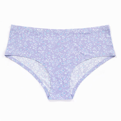 Popular ice silk printed seamless underwear women's buttocks comfortable breathable quick-drying women's briefs thin