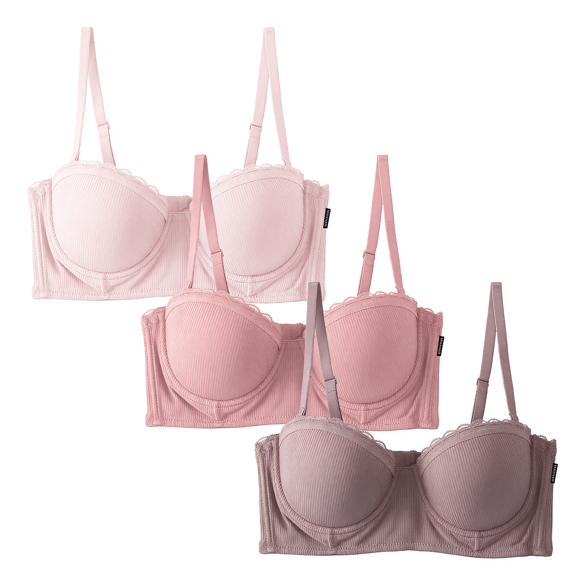 Women's bra gathering adjustment type upper support comfortable anti-sagging large chest small underwear