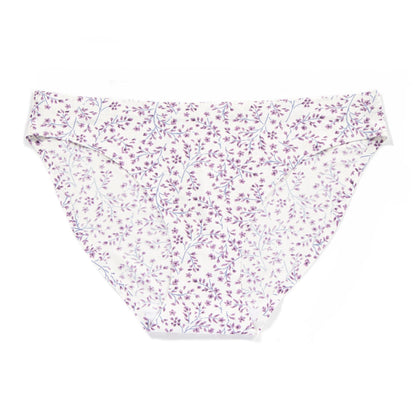 Low waist sexy ice silk seamless underwear women's print breathable quick-drying comfortable women's briefs