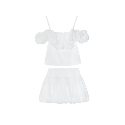 Spice girl wind bud y2k fashion group suit short skirt + suspender