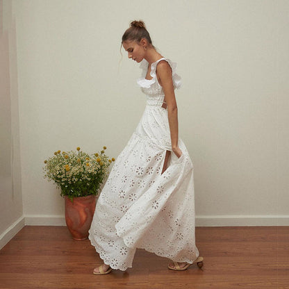 Embroidered Midi Dress